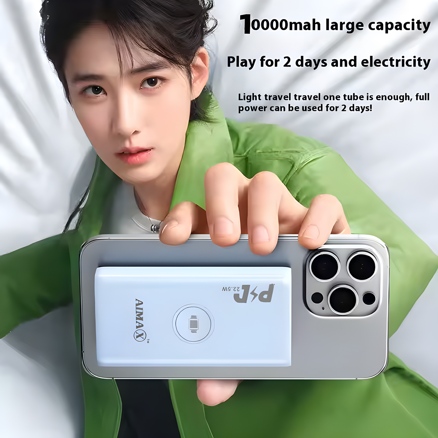 AIMAX 10000mAh dual-mode mobile power bank, 22.5W super fast charging
