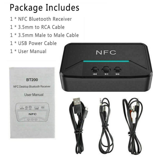 NFC Wireless Bluetooth Audio Receiver Adapter -Q-T92
