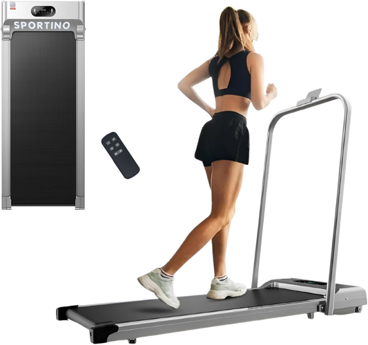 SPORTINO walking treadmill, dual-mode operation with mobile app/remote control, powerful yet quiet motor, intelligently displays exercise time, steps, and speed, allowing you to monitor your exercise status in real time. ——Used walking treadmill