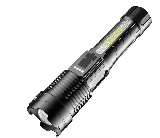 Light Yellow Light Telescopic Zoom Strong Light Flashlight