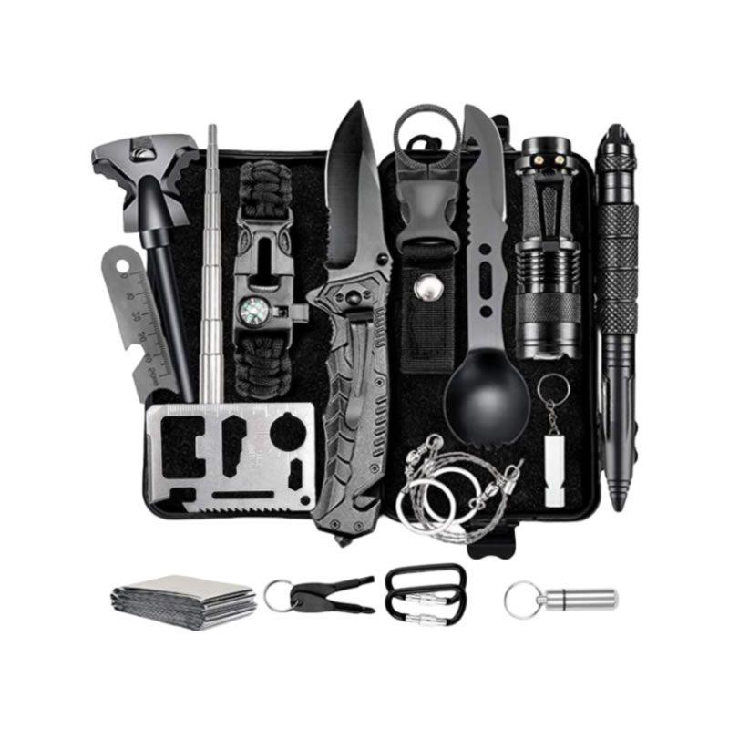 16-in-1 Outdoor Tactical Survival Camping Multi-Functional Kit