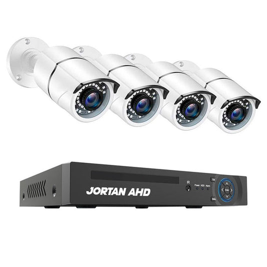 JORTAN 4 Channel AHD 1080P CCTV Camera Surveillance Kit