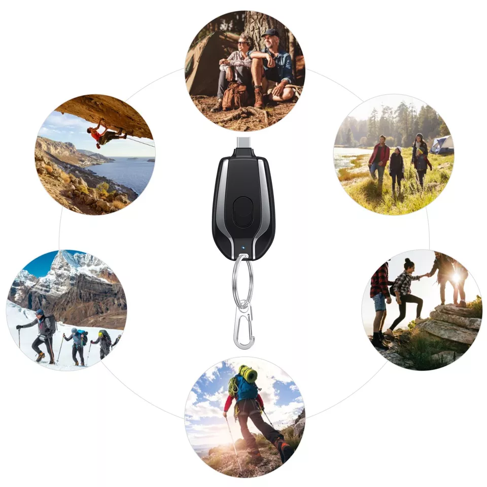 Mini Portable Keychain Mobile Phone Emergency Power Bank Type C - iPhone