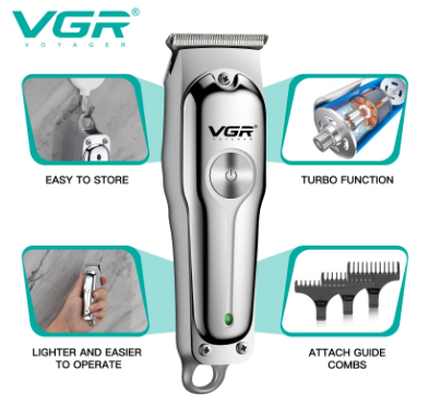 VGR Hair Trimmer Professional Hair Clipper Wireless Hair Cutting Machine Electric Zero Cutting Machine Trimmer for Men V-071