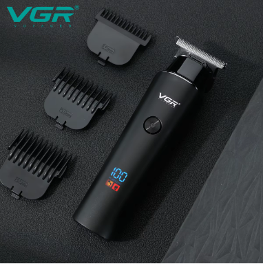 VGR rechargeable usb hair trimmer with power display