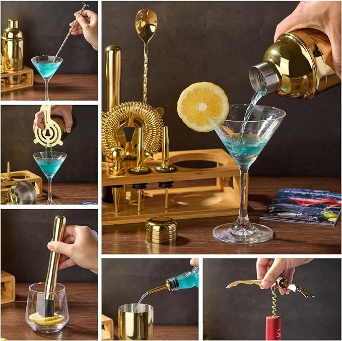 12-Piece Cocktail Shaker Set Bartender Kit