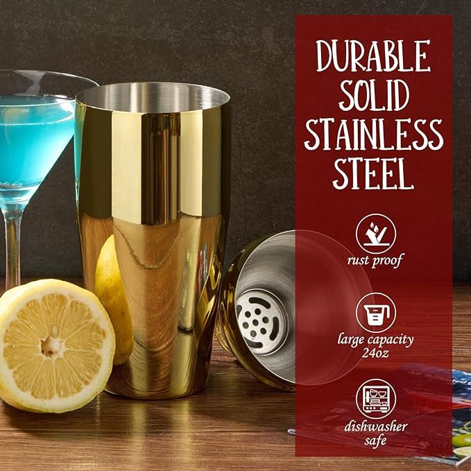 12-Piece Cocktail Shaker Set Bartender Kit