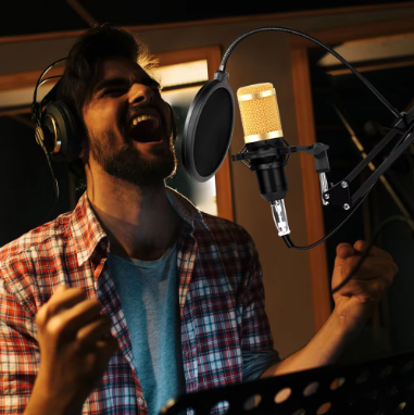 Studio Recording Condenser Microphone Kit for Network Broadcasting BM8W