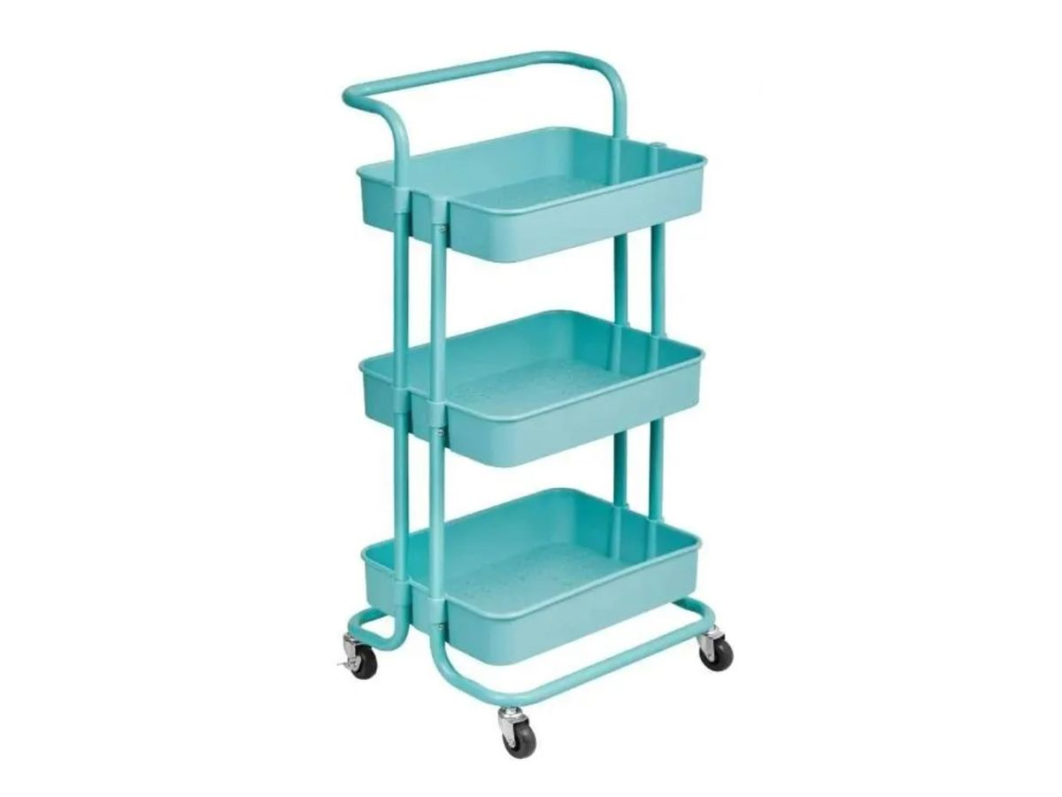 3 Tier Rolling Storage Trolley for Kitchen, Bathroom, Office, Workshop