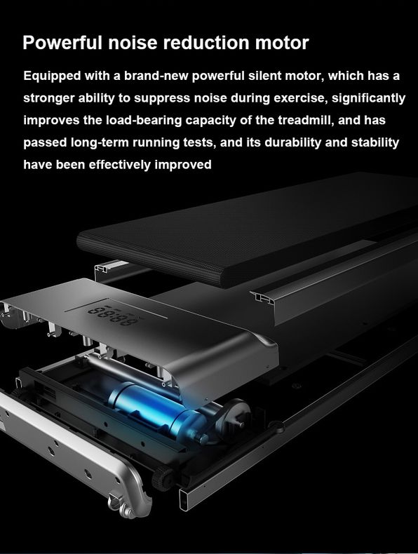 SPORTINO Walking jogging machine, mobile phone application/remote control dual mode, powerful and silent, Smart display exercise time, steps, speed, real-time grasp of exercise status