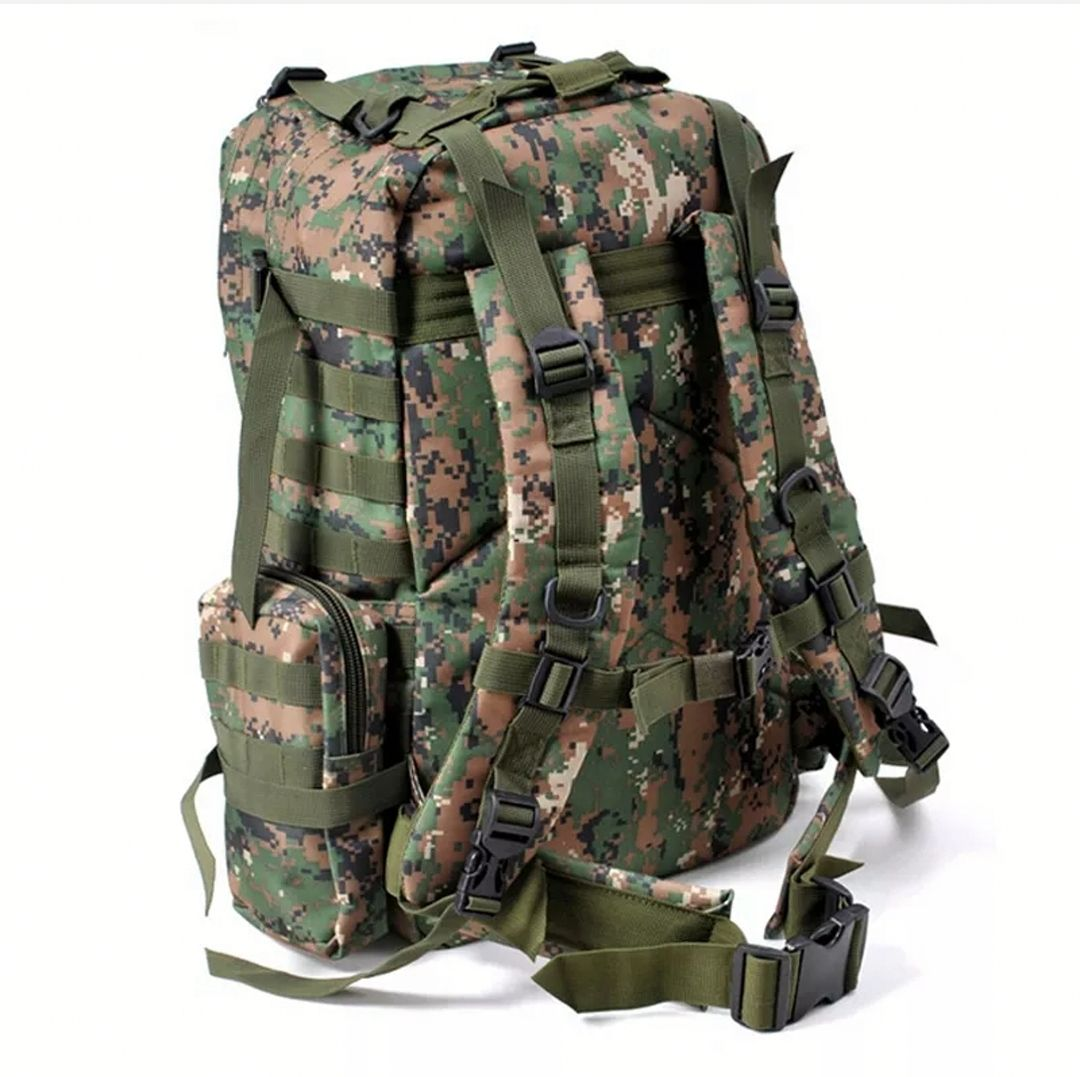 Tactical Backpack with 3 Molle Bags (55L)