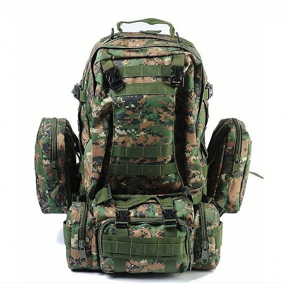 Tactical Backpack with 3 Molle Bags (55L)