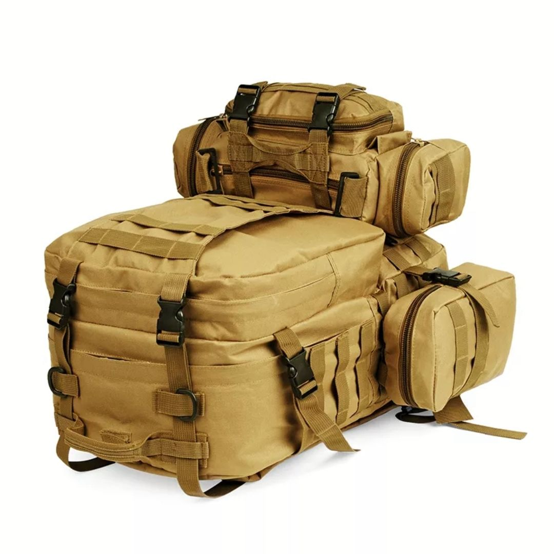 Tactical Backpack with 3 Molle Bags (55L)