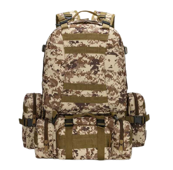 Tactical Backpack with 3 Molle Bags (55L)