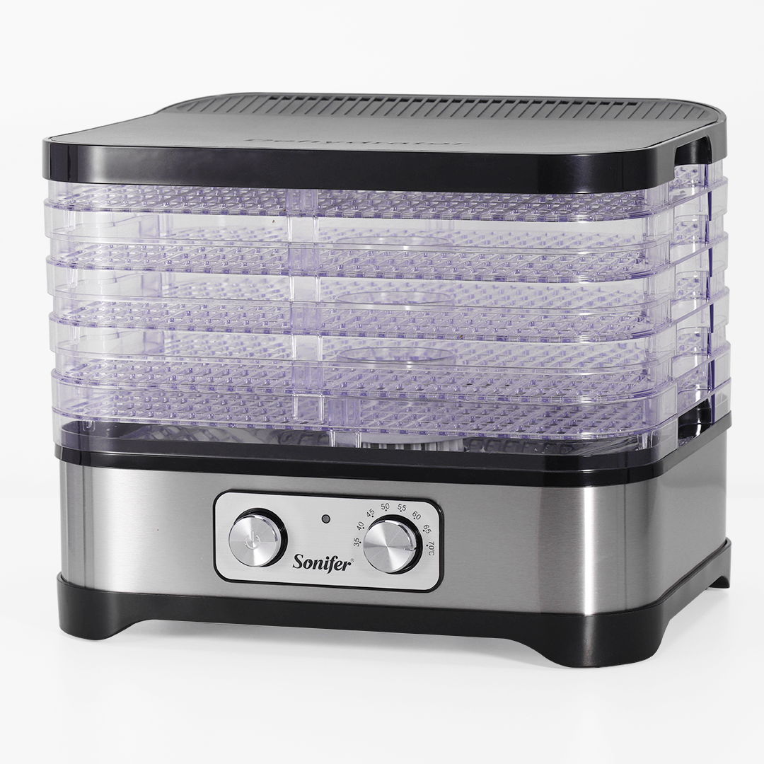 Sonifer Electric Food Dehydrator Reusable 5-Trays Biltong Maker for Fruit