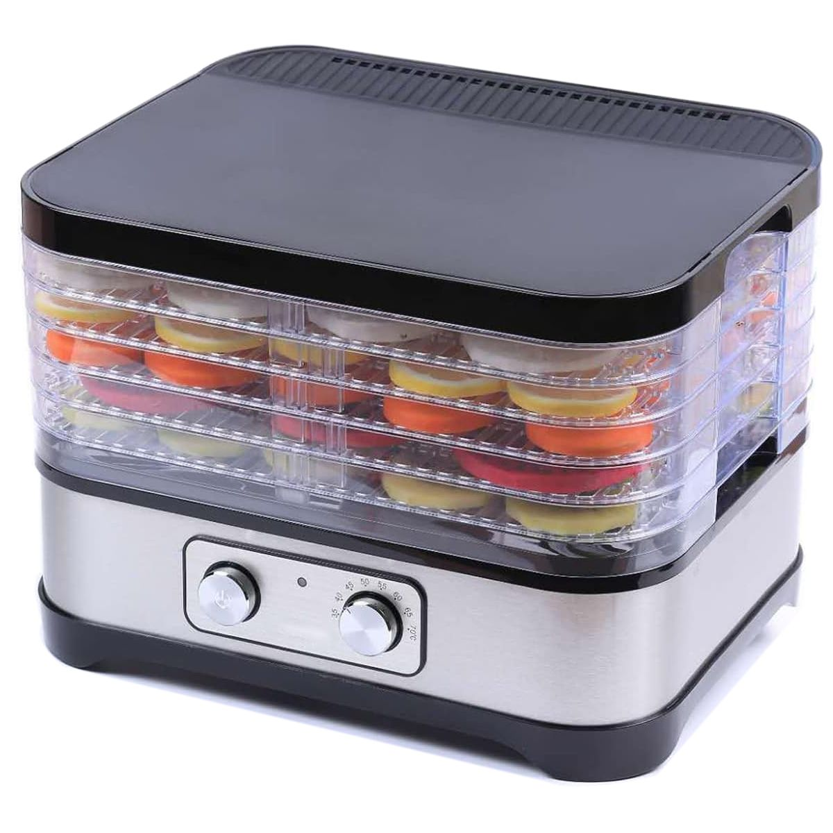 Sonifer Electric Food Dehydrator Reusable 5-Trays Biltong Maker for Fruit