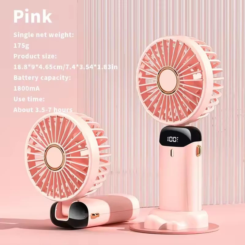 Portable Electric Fan Home Air Conditioner Mini Rechargeable Cooler Handheld Usb Conditioning