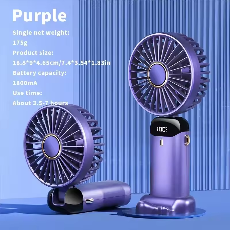 Portable Electric Fan Home Air Conditioner Mini Rechargeable Cooler Handheld Usb Conditioning
