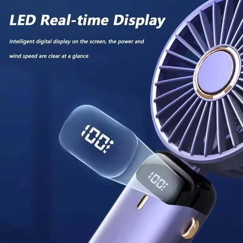 Portable Electric Fan Home Air Conditioner Mini Rechargeable Cooler Handheld Usb Conditioning