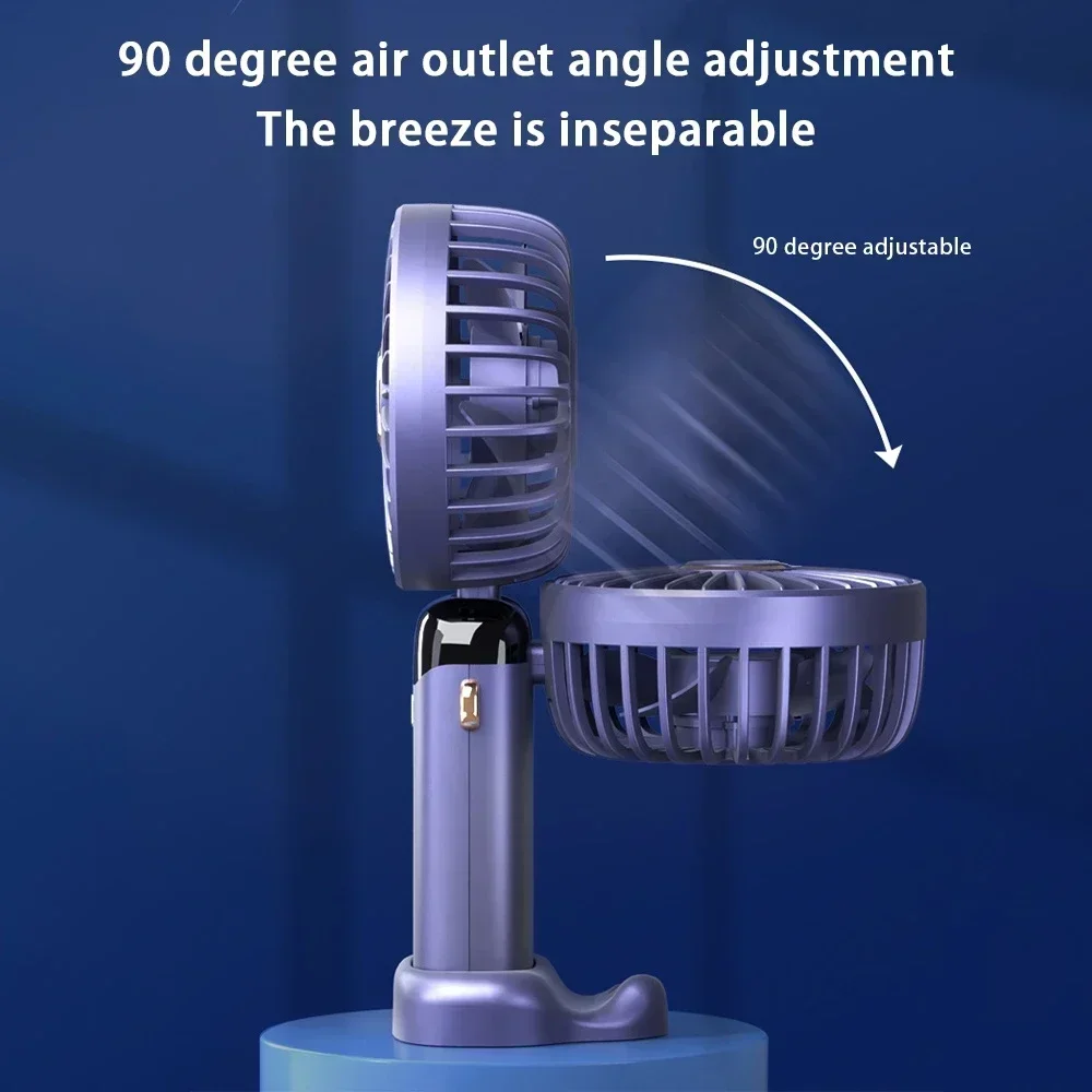Portable Electric Fan Home Air Conditioner Mini Rechargeable Cooler Handheld Usb Conditioning