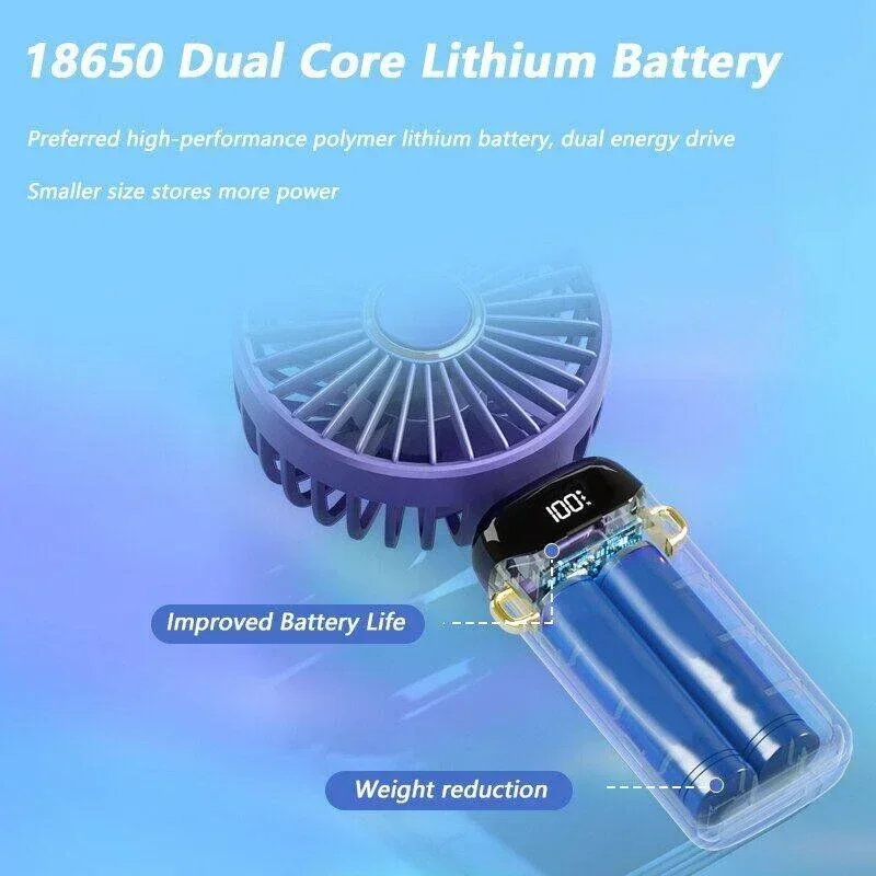 Portable Electric Fan Home Air Conditioner Mini Rechargeable Cooler Handheld Usb Conditioning
