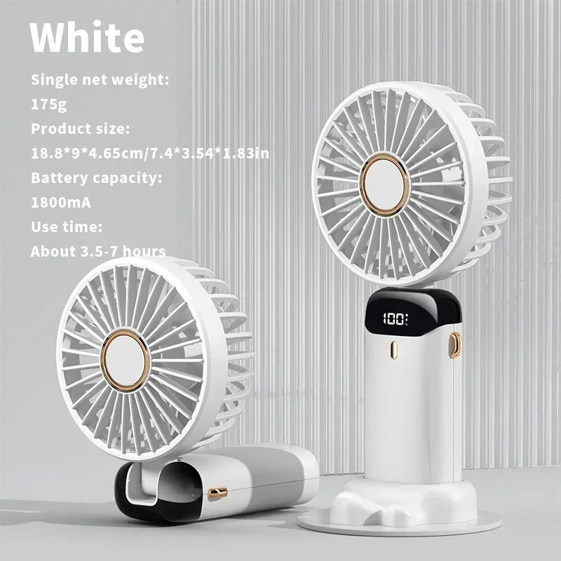Portable Electric Fan Home Air Conditioner Mini Rechargeable Cooler Handheld Usb Conditioning