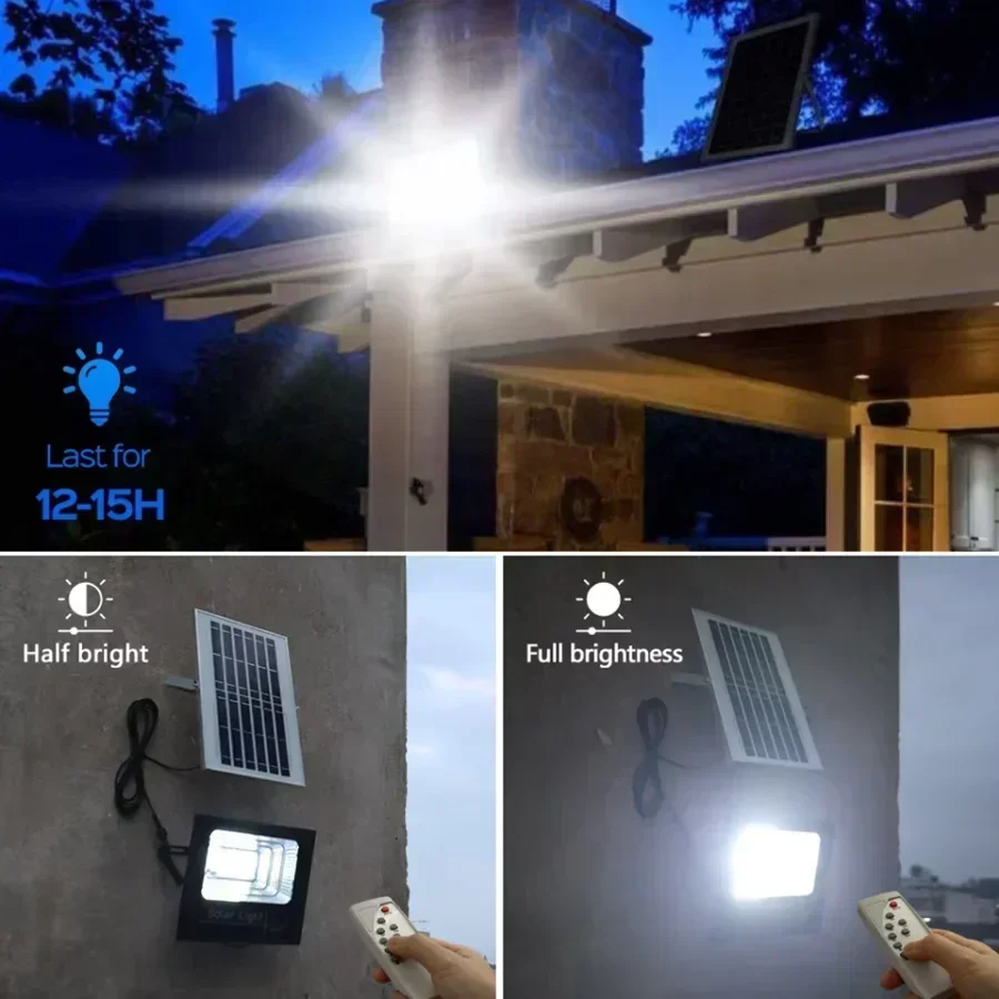 Solar Rechargeable Floodlight with Remote Control
