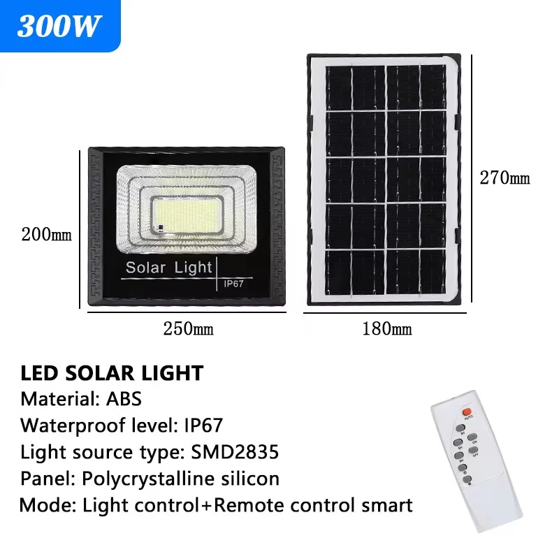 Solar Rechargeable Floodlight with Remote Control