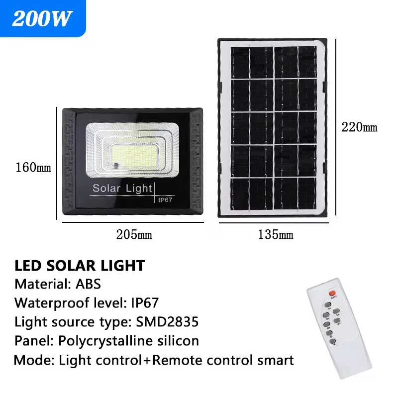 Solar Rechargeable Floodlight with Remote Control