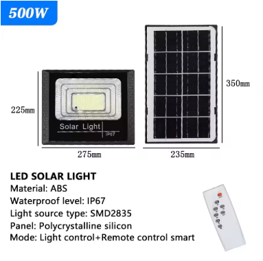 Solar Rechargeable Floodlight with Remote Control