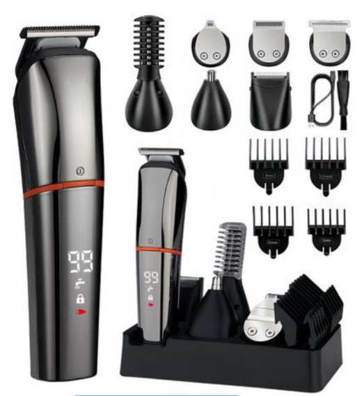 Hair Clipper Beard Trimmer 6 in 1 Grooming Set