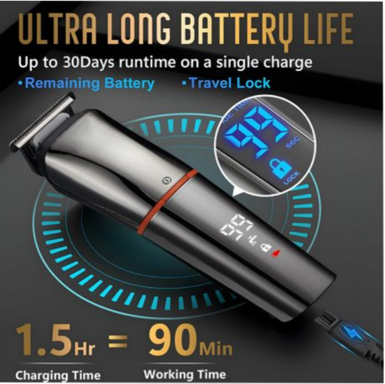 Hair Clipper Beard Trimmer 6 in 1 Grooming Set