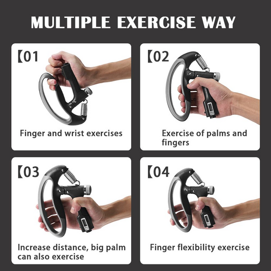 10-100Kg Adjustable Gripper Fitness Hand Exerciser Finger Strengthener
