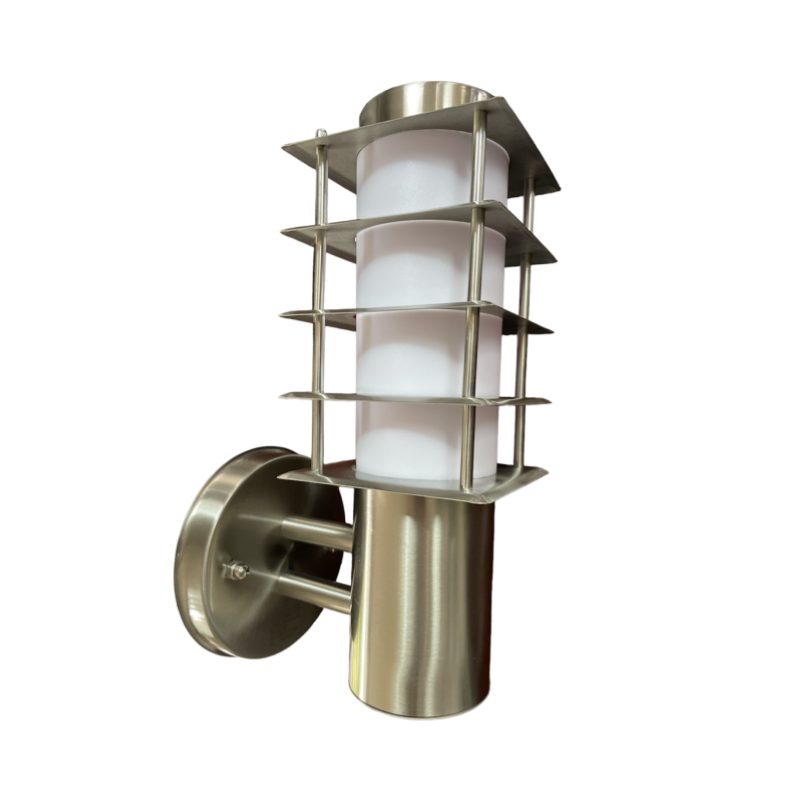 Outdoor Waterproof Wall Lamp - White & Silver