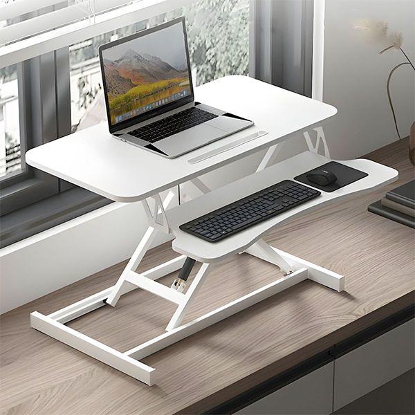 TOXIYA Height Adjustable Standing Desk Converter Stand Up Desk Riser Sit to Stand Workstation