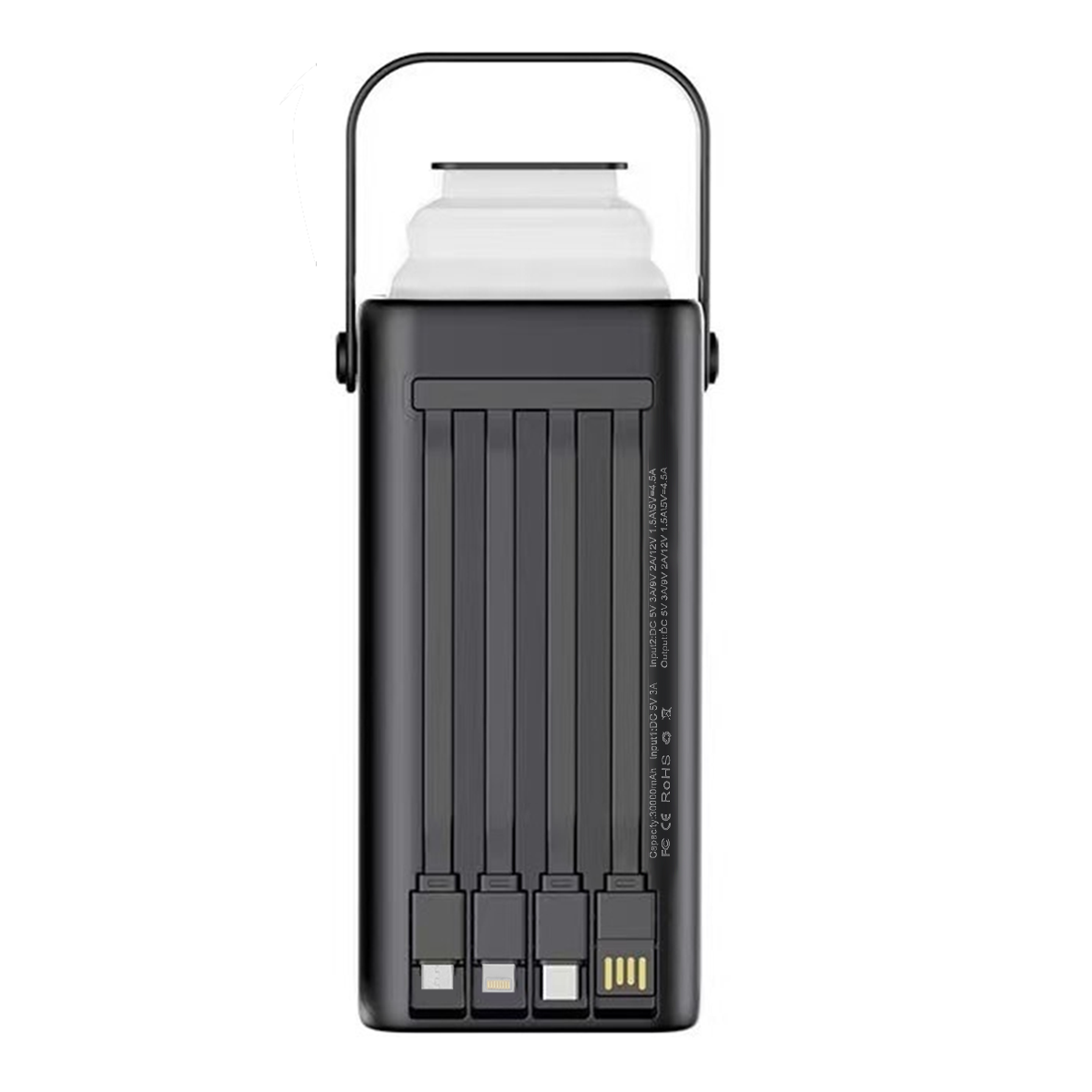 AIMAX 30000 mAh Power Bank 22.5W Fast Charging with Retractable LED Light