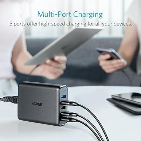 Anker Quick Charge 5-Port USB Wall Charger