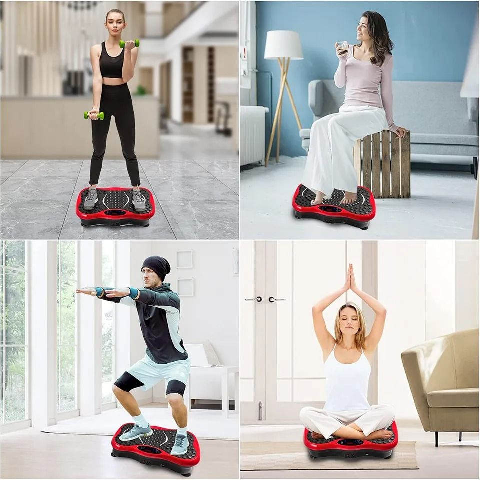 Sportino Vibration Plate Exercise Machine Whole Body Workout Fitness Home Training