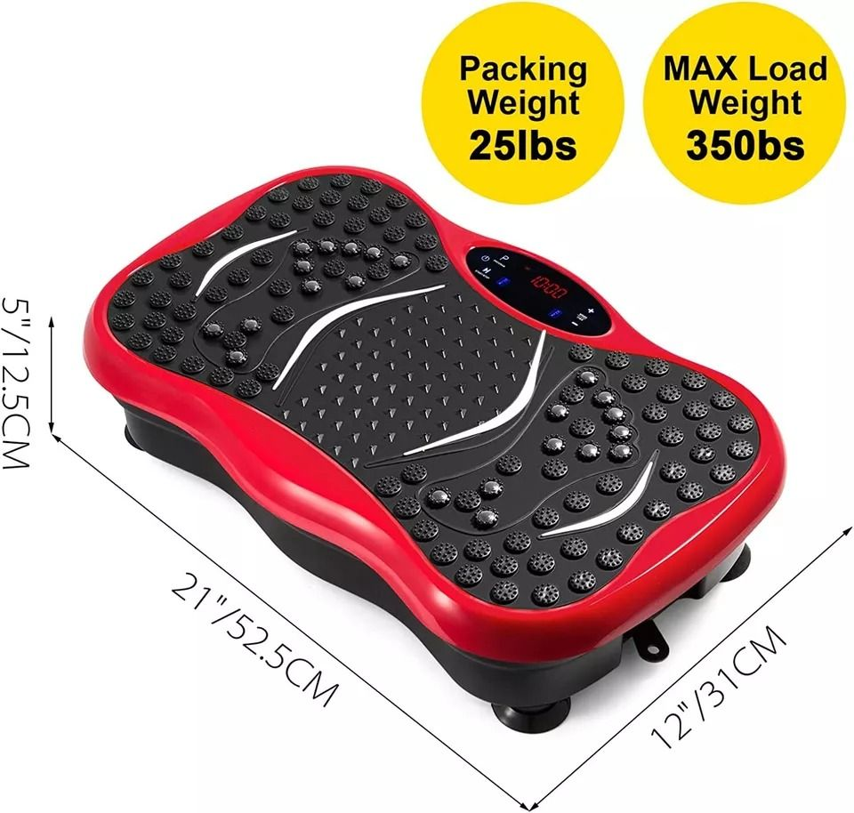 Sportino Vibration Plate Exercise Machine Whole Body Workout Fitness Home Training