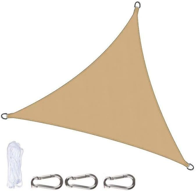 TOXIYA Sunshade Net, Easy to Install, Anti-UV, Suitable for Outdoor Patio Garden Backyard Gazebo Deck Pool Shade Sail