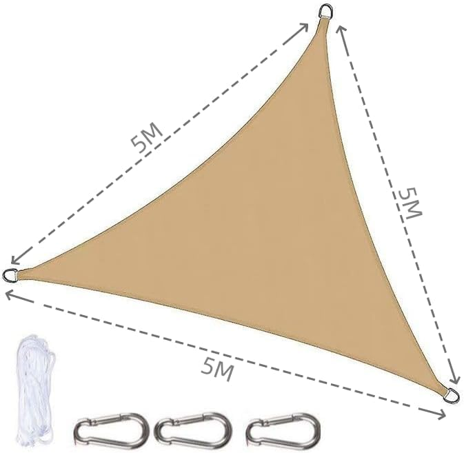 TOXIYA Sunshade Net, Easy to Install, Anti-UV, Suitable for Outdoor Patio Garden Backyard Gazebo Deck Pool Shade Sail