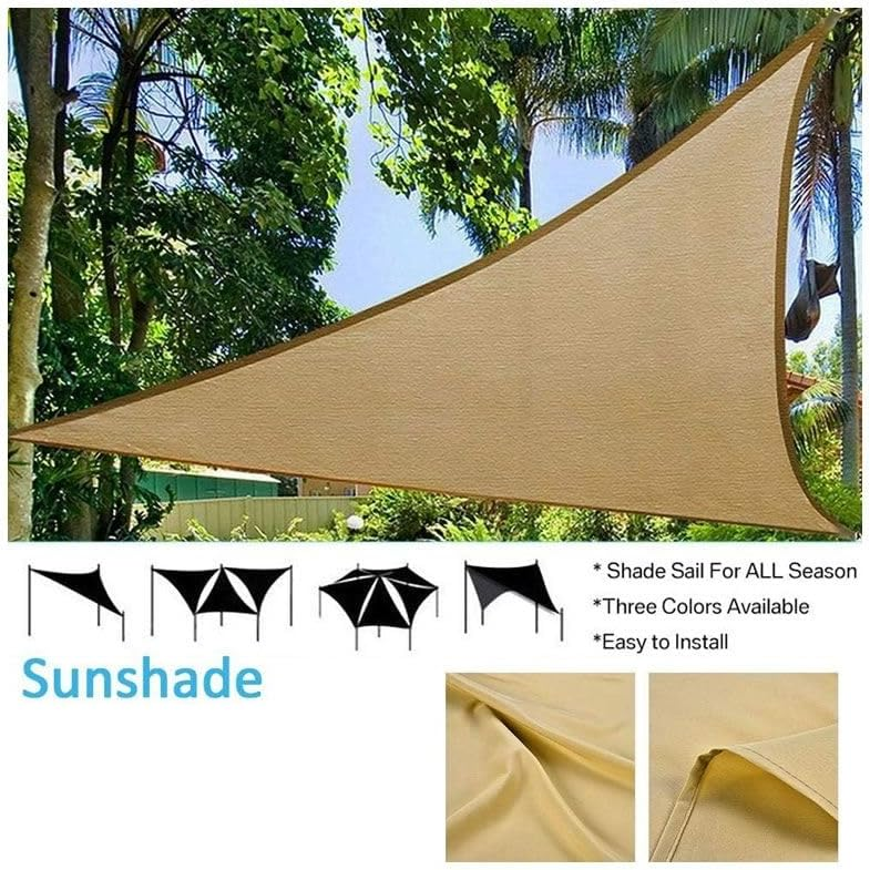 TOXIYA Sunshade Net, Easy to Install, Anti-UV, Suitable for Outdoor Patio Garden Backyard Gazebo Deck Pool Shade Sail