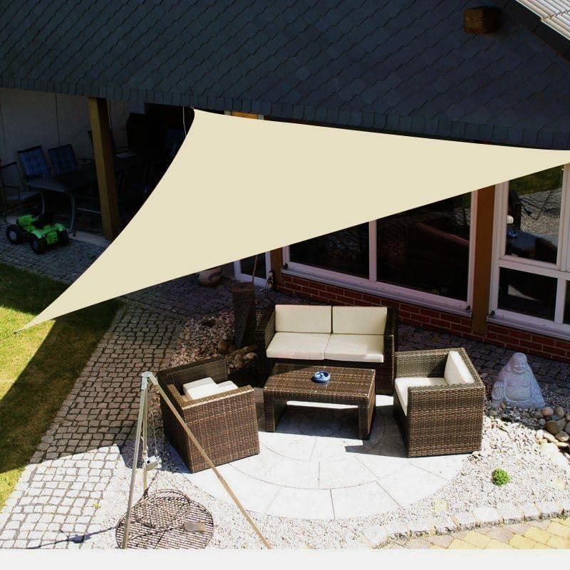 TOXIYA Sunshade Net, Easy to Install, Anti-UV, Suitable for Outdoor Patio Garden Backyard Gazebo Deck Pool Shade Sail