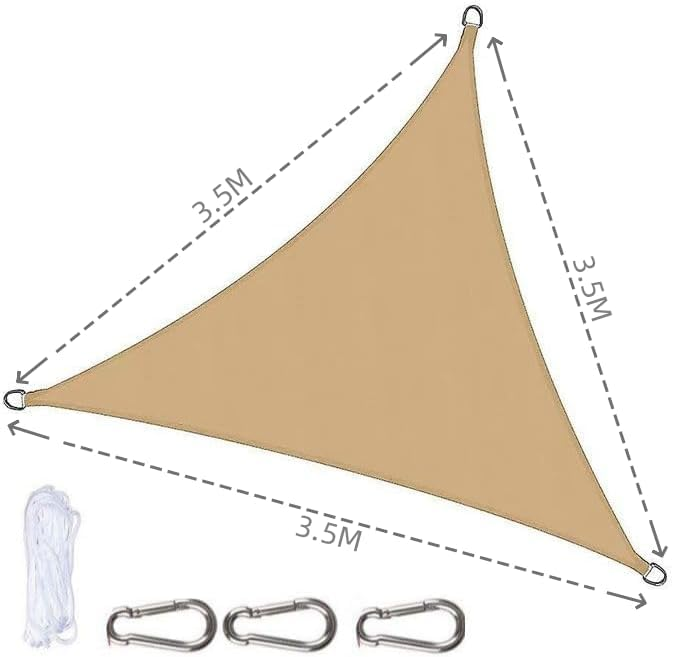 TOXIYA Sunshade Net, Easy to Install, Anti-UV, Suitable for Outdoor Patio Garden Backyard Gazebo Deck Pool Shade Sail