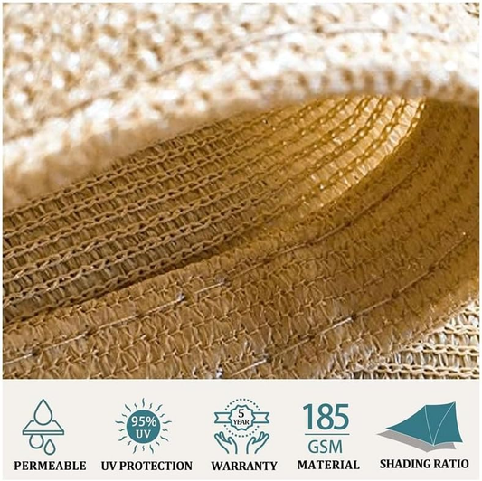 TOXIYA Rectangular Shade Net, Easy to Install, UV Protection, Suitable for Outdoor Patio Garden Backyard Gazebo Deck Pool Shade Sail, This Awning Will Help You Create a Comfortable Shaded Space