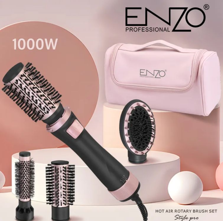 Enzo 4 In 1 Rotating Negative Ionic Detachable Brush Head
