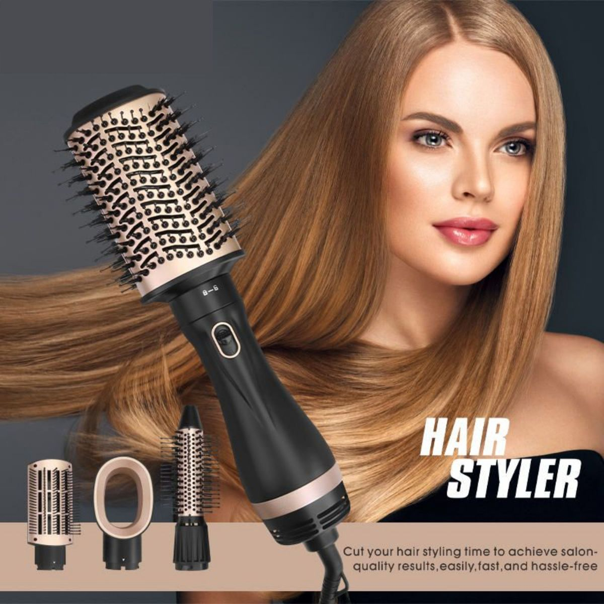 Enzo- 4 -in-1 Hot Air Volumiser Styler Brush