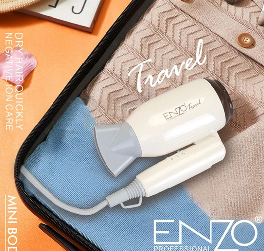 EnzoEN-608 Electric Mini Travel Hair Dryer for Home Use.
