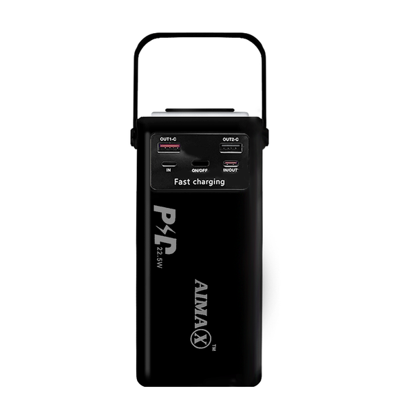 AIMAX 30000 mAh Power Bank 22.5W Fast Charging with Retractable LED Light