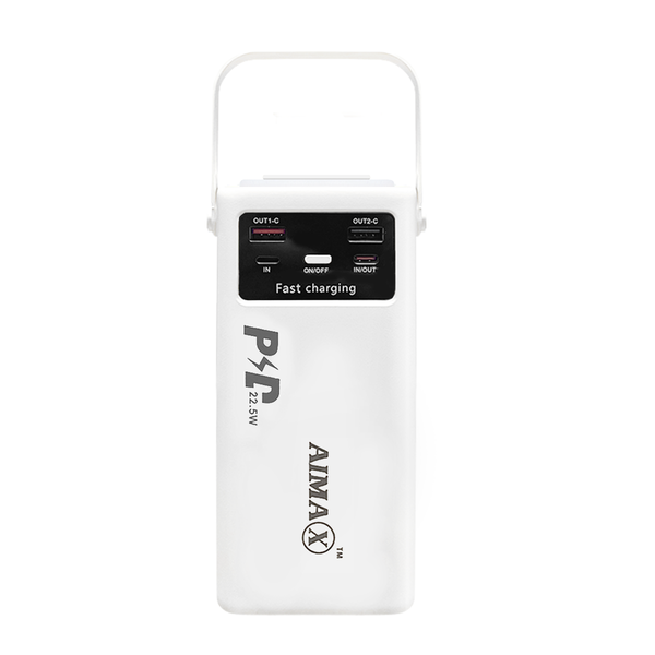AIMAX 30000 mAh Power Bank 22.5W Fast Charging with Retractable LED Light